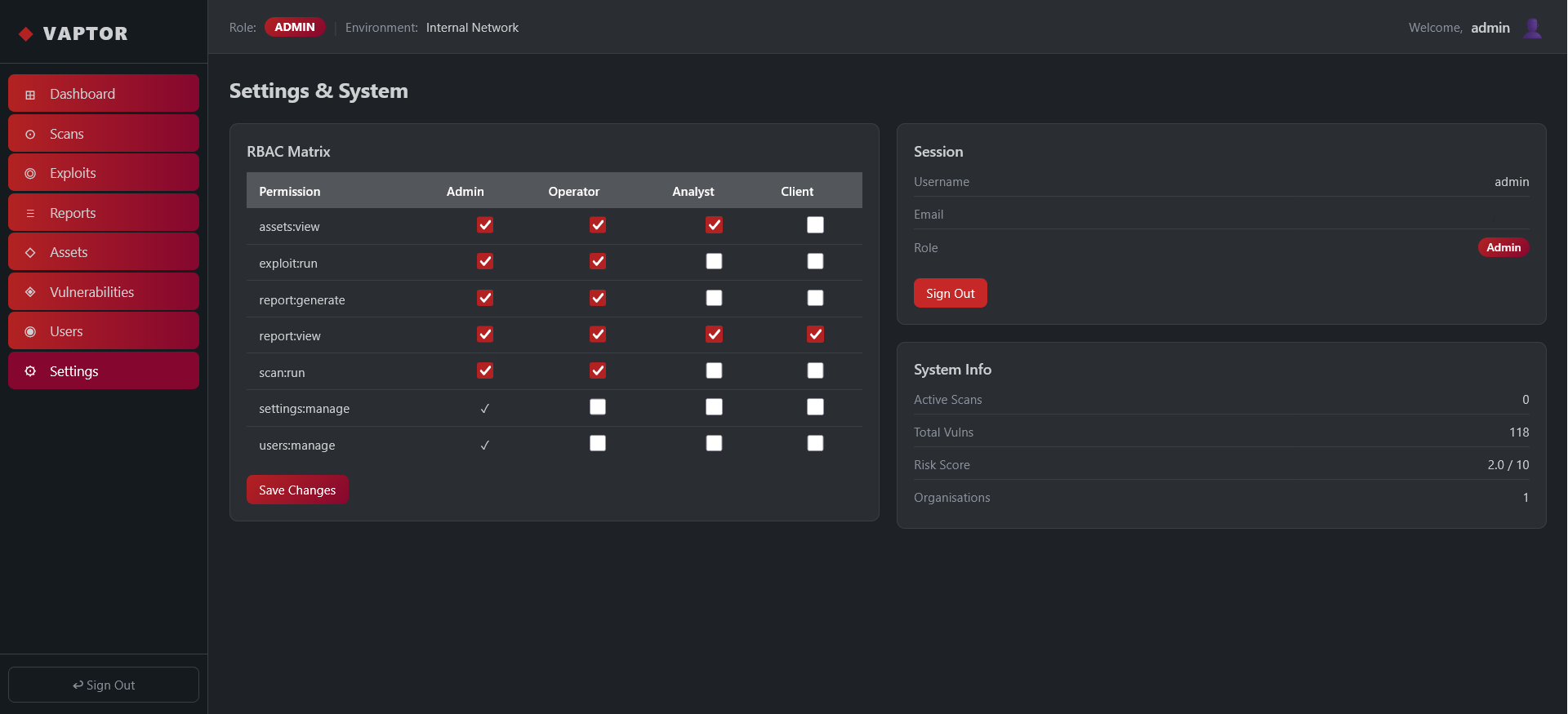 RBAC Settings